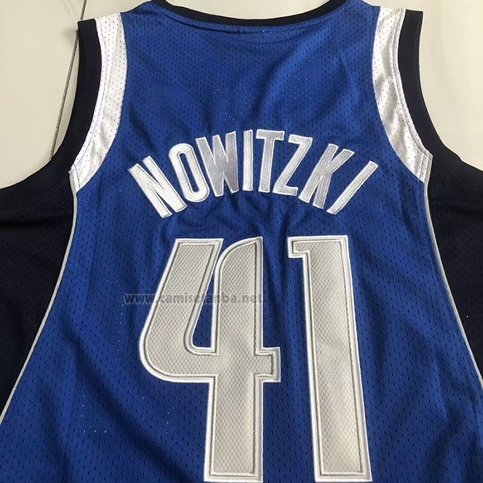Camiseta Dallas Mavericks Kyrie Irving #41 Hall of Fame Mitchell & Ness 1998 Azul